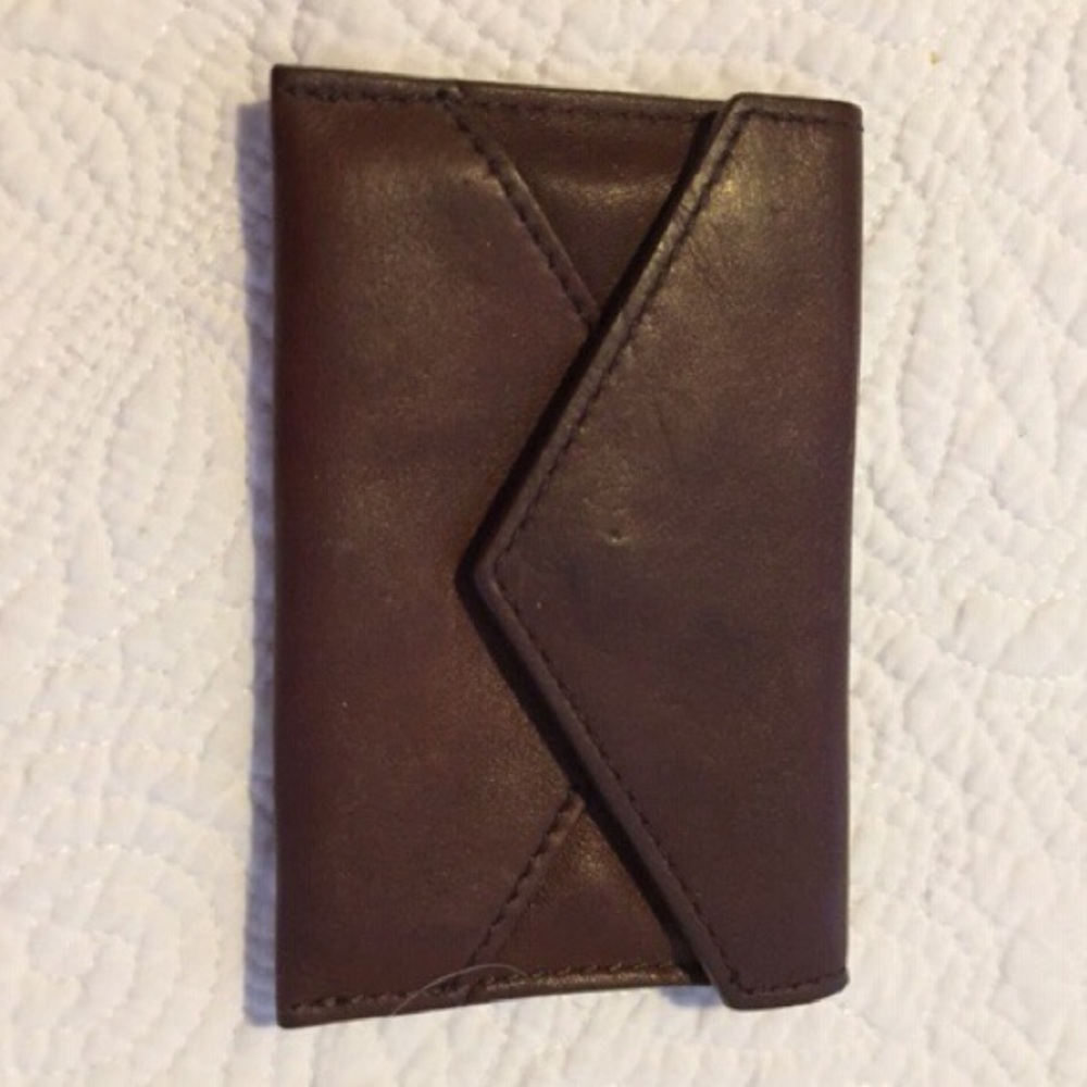 Dooney and Bourke Brown leather card holder